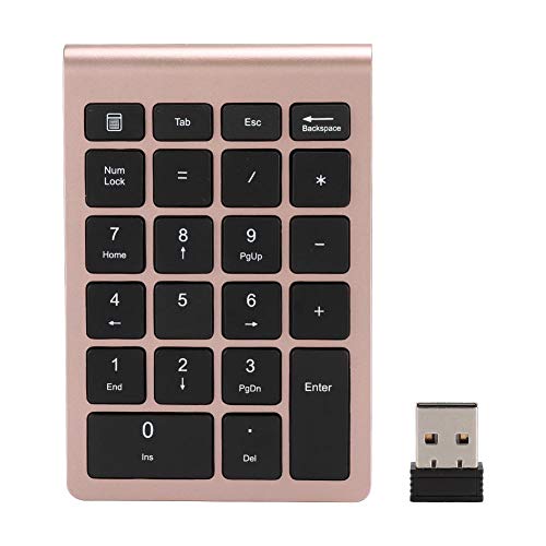 Pomya Bluetooth Number Pad,Wireless Numeric keypad,Portable 22Keys Numeric Keyboard,USB 2.4G Wireless Mini Keyboard for Laptop Desktop, PC, Surface Pro,Notebook