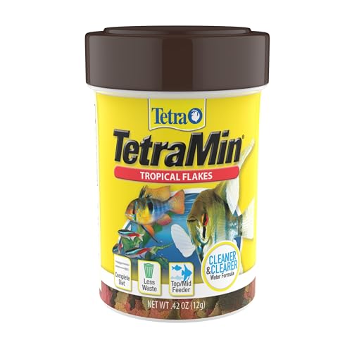 TetraMin Nutritionally Balanced Tropical Flake Food for Tropical Fish, 0.42 oz