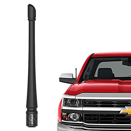 RYDONAIR Antenna Compatible with Chevy Silverado & GMC Sierra/Denali All Model Years | 7 inches Flexible Rubber Antenna Replacement | Designed for Optimized FM/AM Reception