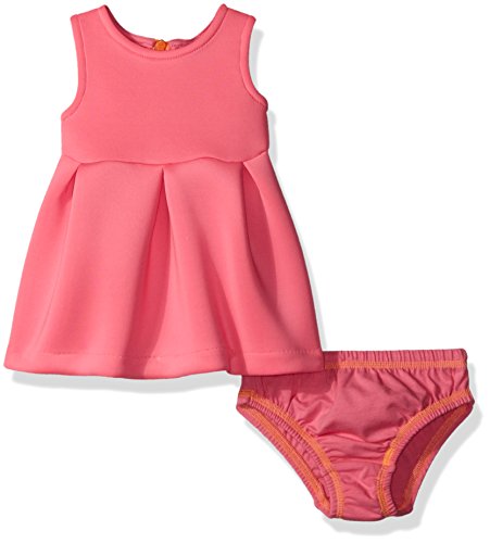 Amy Coe Baby Girls' Sleeveless Dress Set, Sugar Plum, 0-3 Months