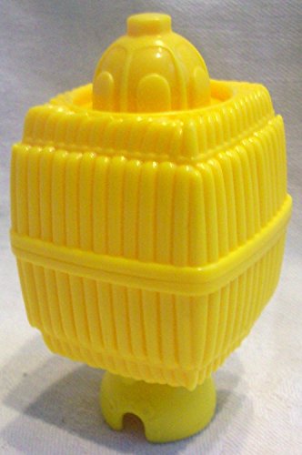Fisher Price Pop Onz Pop 'N Stack Blocks, Pop-onz Barnyard Blocks Pop-onz Building System - Jungle Block Bucket, Yellow Replacement Figure Toy
