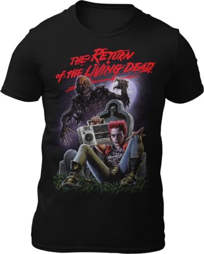 Return of The Living Dead - Graveyard T-Shirt Officially Licensed (Large) Black
