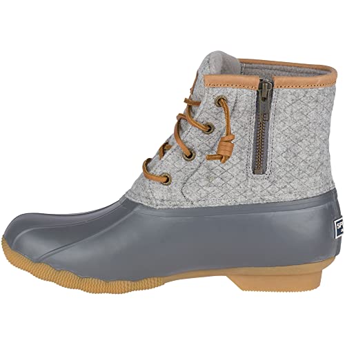 Sperry Womens Saltwater Emboss Wool Boots, Dark Grey 9 M US