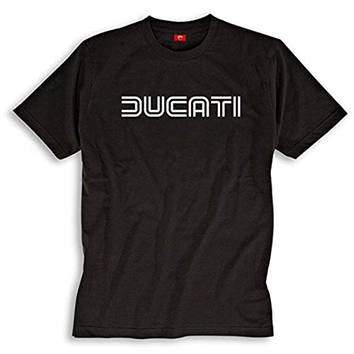 Ducati Ducatiana 80's Logo Mens Short Sleeve T-Shirt Size XL Black