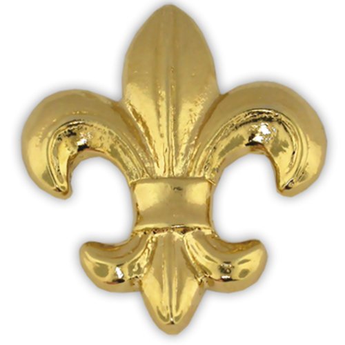PinMart's Gold Plated Fleur-de-lis Flower of the Lily French Lapel Pin