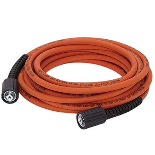 Generac 6621 Pressure Washer Hose, 30-Feet x 1/4-Inch - Flexible and Durable, Ideal for Power Washers up to 3100 PSI - M22 Connectors