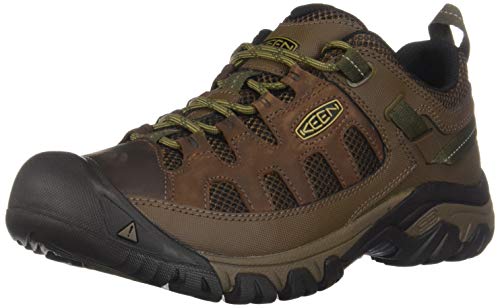 KEEN Men's Targhee Vent Low Height Breathable Hiking Shoes, Cuban/Antique Bronze, 11