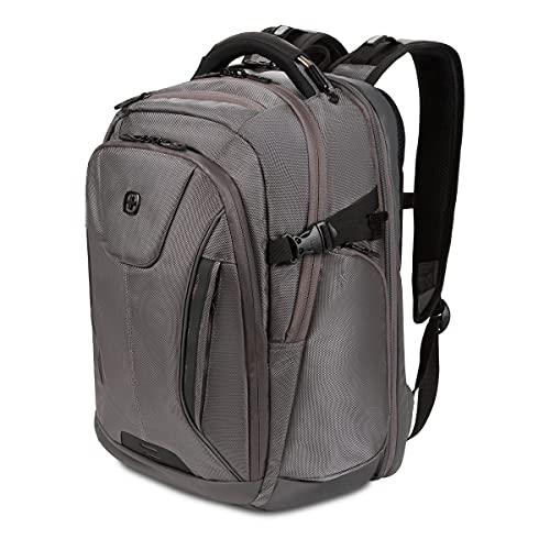 SwissGear ScanSmart Laptop Bag, Grey Ballistic, Fits 15-Inch Notebook