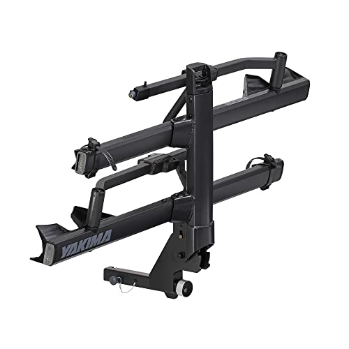 Yakima, StageTwo 2', Premium Tray Hitch Bike Rack, Electric, E-Bike, Fat Tire, BMX, Platform-Style for 2 Bikes, Tilting, Anthracite