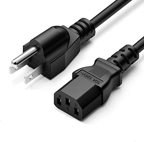 AMSK POWER 3-Prong 6 Ft 6 Feet Ac Power Cord Cable Plug for Microsoft Xbox 360 Brick Charger Adapter