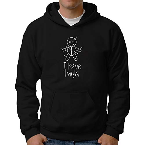 Eddany I Love Twyla Witchcraft Doll Hoodie Black