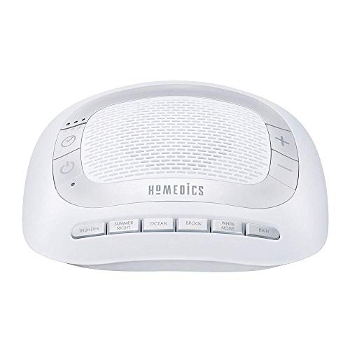 Homedics Rejuvenate White Noise Sound Machine. Travel Sound Machine for Sleep and Relaxing. Great for Travel, Nursery’s and Babies. 6 Relaxing Nature Sounds, Auto-off Timer