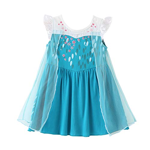 Dressy Daisy Snow Queen Princess Dress Up Clothes Halloween Fancy Party Summer Outfit for Toddler Girls Size 3T, Style 12
