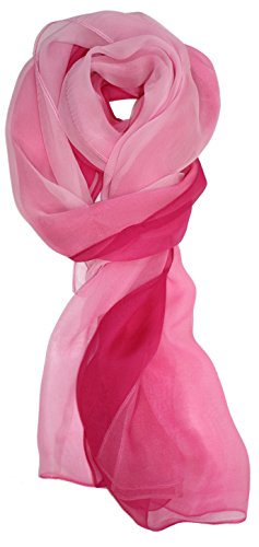 Ted and Jack - Silk Ombre Lightweight Accent Scarf (Pink Ombre)