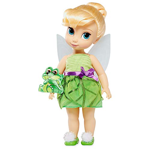 Disney Animators' Collection Tinker Bell Doll - Peter Pan - 16 Inch, Molded Details, Fully Posable Toy in Satin Dress - Suitable for Ages 3+ Toy Figure