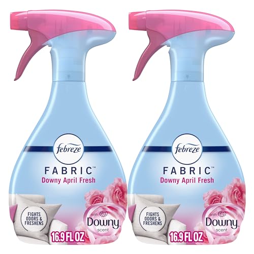 Febreze Odor-Fighting Fabric Refresher, Downy April Fresh, 16.9 fl oz, Pack of 2