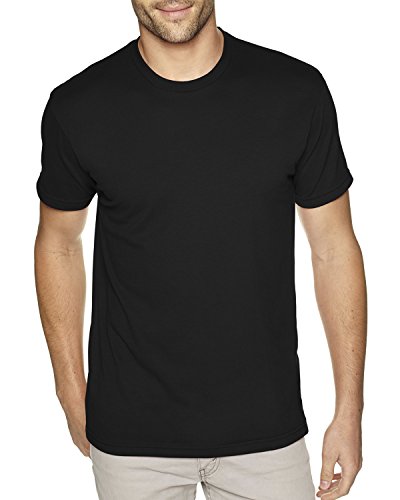 The Next Level 6410 Fitted Crew Neck Black XL Sport Jersey - Short Sleeve, Adult, Polyester