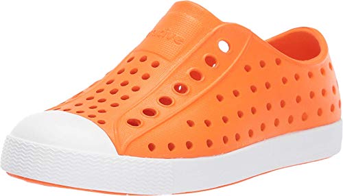 Native Shoes Kids Unisex Jefferson Slip-on Sneakers (Toddler/Little Kid) City Orange/Shell White 10 Toddler M