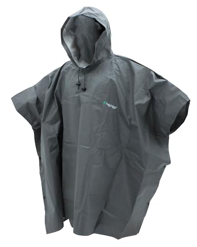 FROGG TOGGS Ultra-Lite2 Reusable Waterproof Breathable Poncho, Carbon Black