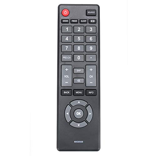 NH305UD Remote Control Replacement Compatible with Emerson LCD TV HDTV LE240EM4 LE240EM4EN LE290EM4 LE290EM4F LE320EM4 LE391EM4 LF391EM4F LF402EM6 LF461EM4 LF501EM5 LF501EM5F LF501EM6F