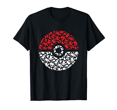 Pokémon - Pokeball Pikachu Pattern T-Shirt