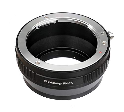 Fotasy PK lens to Fuji X Adapter, Adapter for Pentax K Mount, Compatible with Fujifilm X-Pro1 X-Pro2 X-Pro3 X-E2 X-E3 X-A10 X-T1 X-T2 X-T3 X-T4 X-T10 X-T20 X-T30 X-T30II X-T100 X-H1