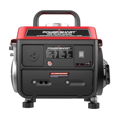 PowerSmart 1200W Portable Generator, Small Generator for Camping Outdoor, Ultralight, EPA Compliant