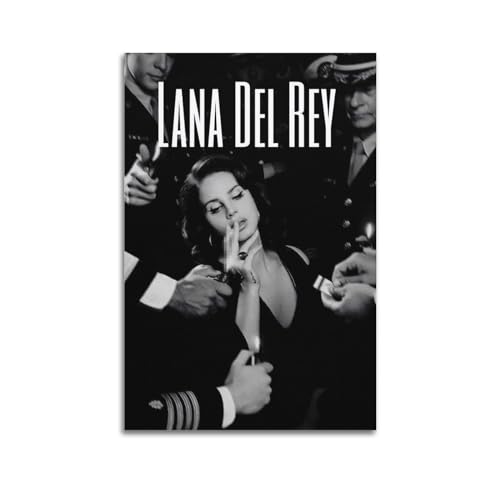 SSJS Lana Del Rey Poster Decorative Painting Canvas Wall Posters And Art Picture Print Modern Family Bedroom Decor Unframe style