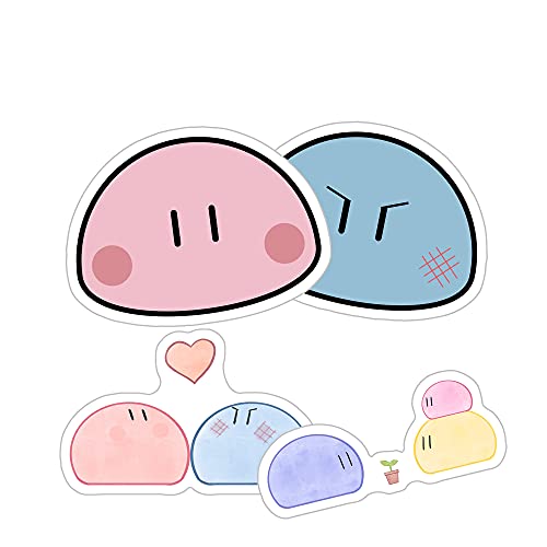 Alexiss Clannad Dango Funny Sticker for Phone, Laptop, Skateboard, Car, Colorful Sticker, Pack 4 Pcs Size 3 Inch