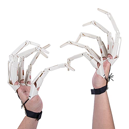 2Pcs Halloween Articulated Fingers,3D Printed Articulated Finger Extensions ,Wearable Flexible Scary Bone Fingers