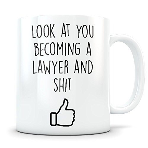 Law School Graduation Gifts - Lawyer Graduates - LSAT Coffee Mug for Men and Women School Students Class of 2018 - Funny Grad Diploma or Academic Degree Congratulations