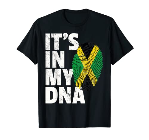 Jamaica Flag T Shirt Jamaican Pride DNA Men Women Kids T-Shirt
