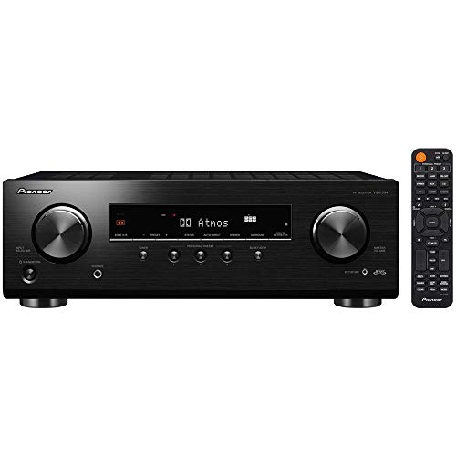 Pioneer VSX-534 Home Audio Smart AV Receiver 5.2-Ch HDR10, Dolby Vision, Atmos and Virtual Enabled with 4K and Bluetooth