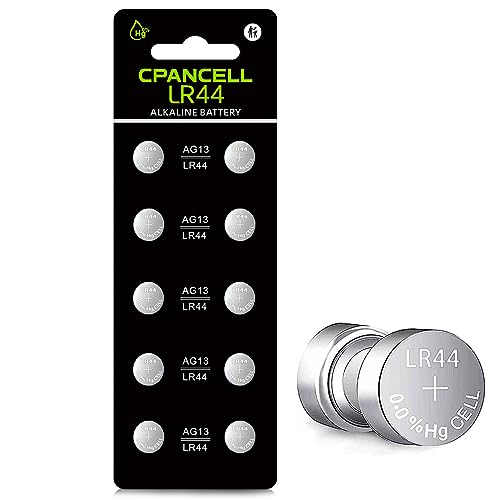 L1154f Battery LR44 AG13 L1154 a76 357 303 sr44 Batteries 1.5V Button Coin Cell Batteries (10 Count)