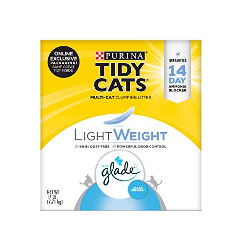 Purina Tidy Cats Low Dust, Multi Cat, Clumping Cat Litter, LightWeight Glade Clear Springs - 17 lb. Box