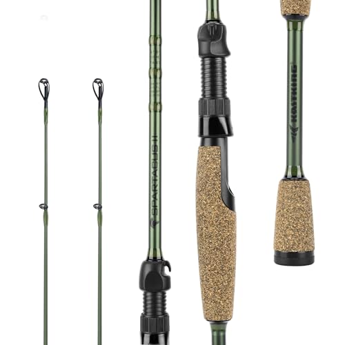 KastKing Spartacus II Twin Tip Fishing Rods, Spin - 7'3' - MH Power - Fast
