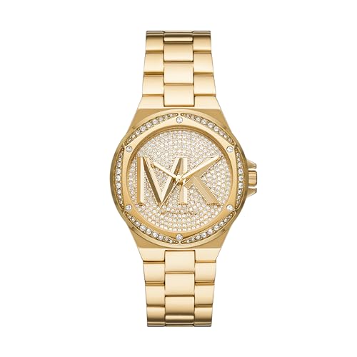 Michael Kors Lennox Three-Hand Gold-Tone Stainless Steel Women's Watch (Model: MK7229)