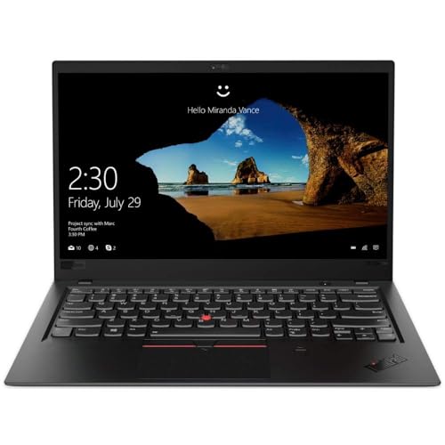 Lenovo X1 Carbon 6th Generation Ultrabook: Core i7-8550U, 16GB RAM, 512GB SSD, 14inch Full HD Display, Backlit Keyboard (Renewed)
