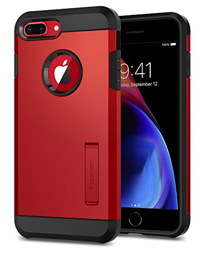 Spigen Tough Armor [2nd Generation] Designed for iPhone 8 Plus Case/iPhone 7 Plus Case (2018) - Red