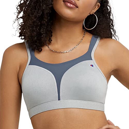 Champion womens Spot Comfort Full Support Sports Bra, Oxford Heather/Medium Gray, 38C US
