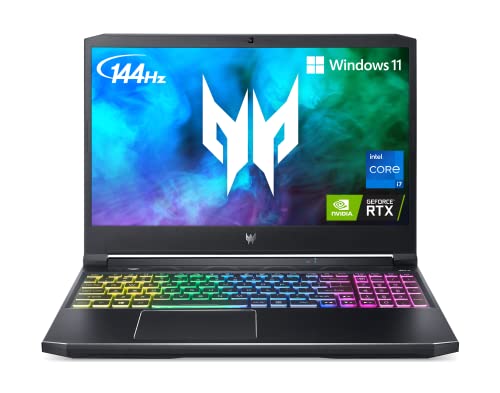 Acer Predator Helios 300 PH315-54-760S Gaming Laptop | Intel i7-11800H | NVIDIA GeForce RTX 3060 GPU | 15.6' FHD 144Hz 3ms IPS Display | 16GB DDR4 | 512GB SSD | Killer WiFi 6 | RGB Keyboard