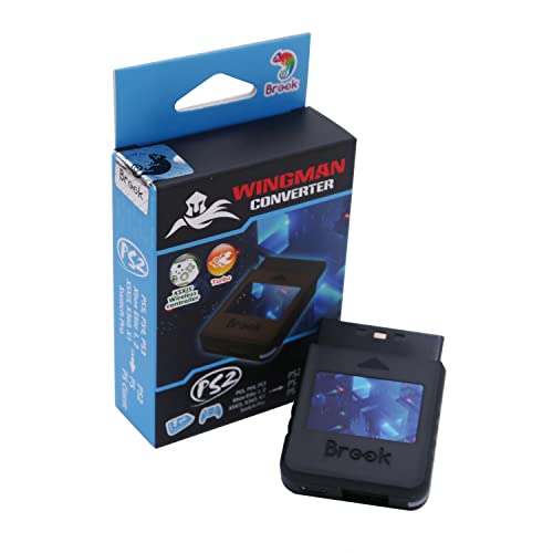 Brook Wingman PS2 Converter for X box 360/X box One/XSX|S/X box Elite 1&2/PS5/PS4/PS3/Switch Pro Controller to PS2/PS/PS Classic