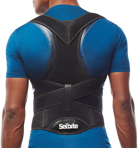 Back Brace Posture Corrector for Men and Women - Adjustable Posture Back Brace for Upper and Lower Back Pain Relief - Muscle Memory Support Straightener (Medium)