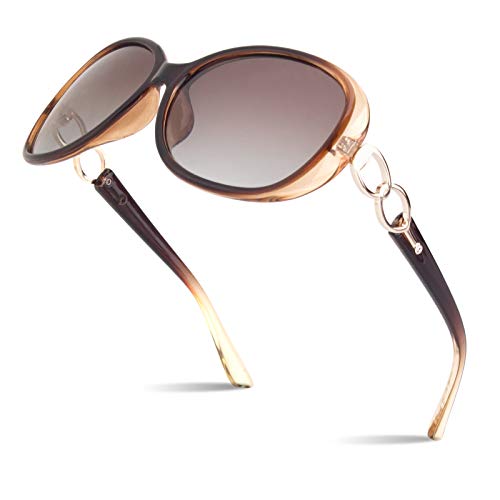 Sunier Sunglasses Womens Polarized Trendy Oversized Sun Glasses Fashion Ladies Shades 100% UV400 Protection Retro Designer Eyewear S85