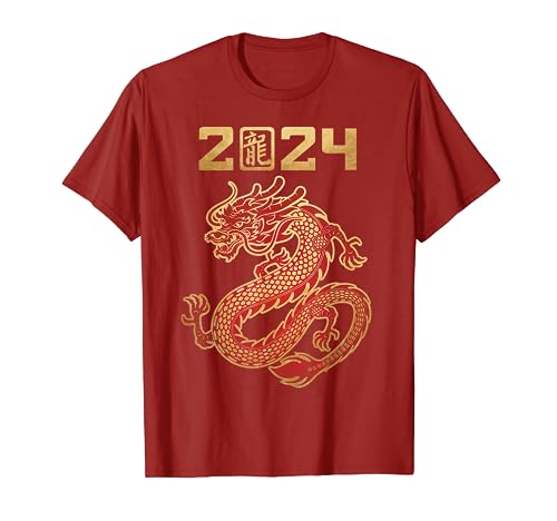 Year of the Dragon 2024 Chinese New Year Zodiac Lunar T-Shirt