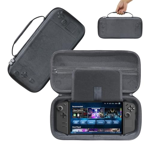 Yaslayp Hard Carrying Case for Lenove Legion Go Game Console,Shockproof Lenove Legion GO Hard Bag Anti-Drop Portable Storage Bag with Mesh Pocket Anti Scratch (Black)
