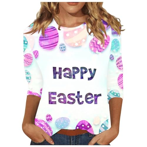 Saved for Later Items My Orders White 3/4 Sleeve Tops for Women Ctue Bunny Easter Gifts for Women Cute Rabbit Graphic Women's Tank Tops My Orders