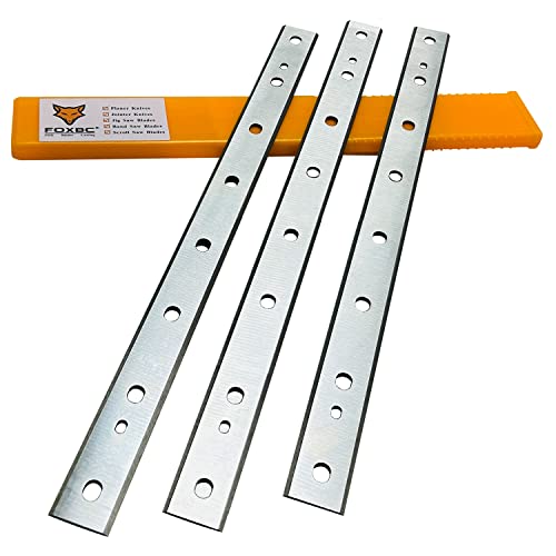 FOXBC 12-1/2 Inch Planer Blades Replacement for DeWalt DW734 Planer, Replace DW7342 - Set of 3