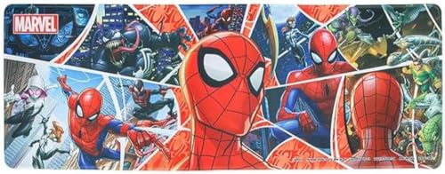 Paladone Spider Man Desk Mat, 80cm x 30cm (31' x 11'), Large Desk Pad for Keyboard and Mouse, Officially Licensed Marvel Home Office and Gaming Desk Accessory,