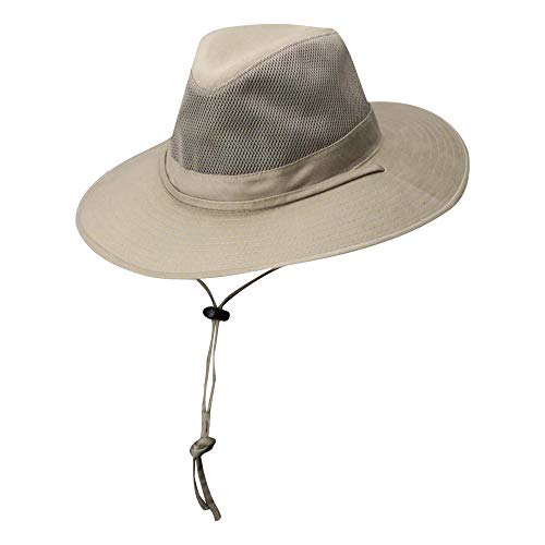 Dorfman Pacific Co. Men's DPC Outdoors Solarweave Treated Cotton Hat, Camel, XX-Large